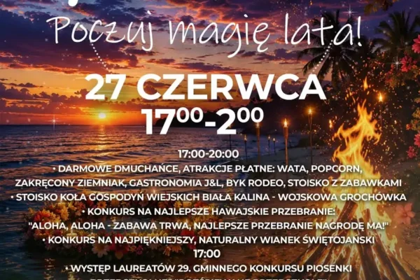 Noc Świętojańska w Białej już jutro! Hawajski klimat i mnóstwo atrakcji