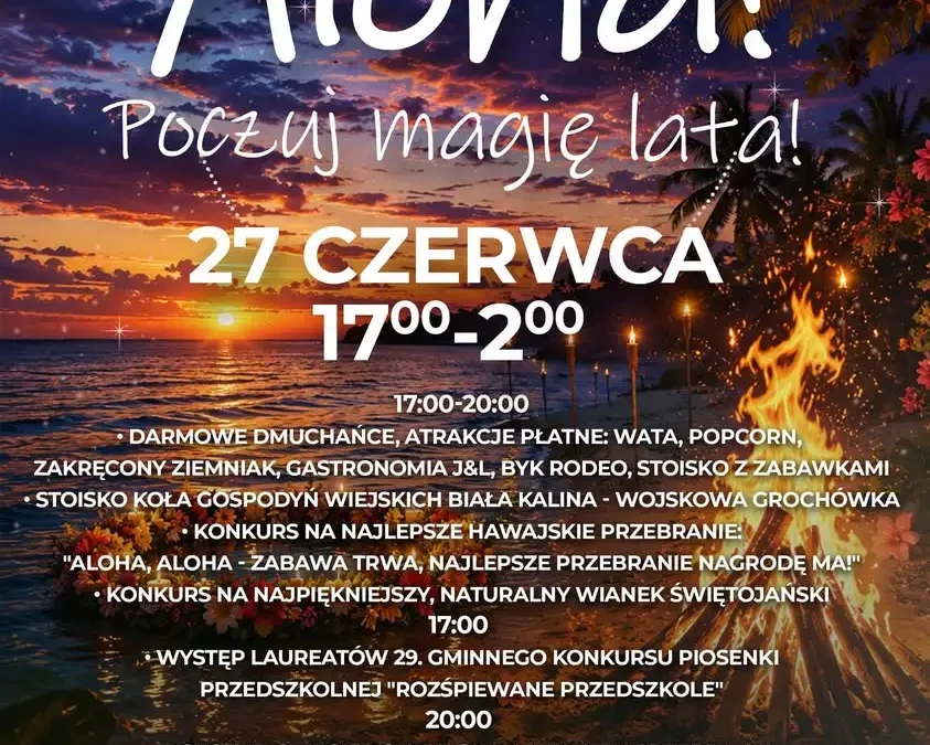 Noc Świętojańska w Białej już jutro! Hawajski klimat i mnóstwo atrakcji