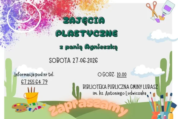 Zajęcia plastyczne dla dzieci w bibliotece – już jutro!