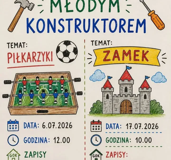 Wakacyjne warsztaty majsterkowania w Połajewie – zbuduj piłkarzyki i zamek