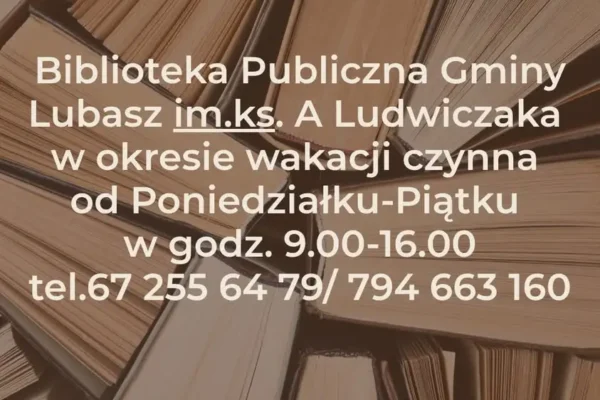 Wakacyjne godziny otwarcia biblioteki – sprawdź harmonogram