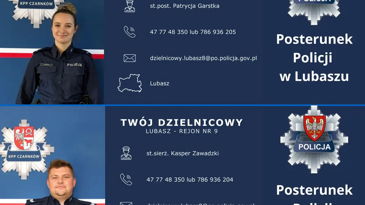 Poznajcie dzielnicowych z Lubasza – rusza cykl #ZnaniNaDzielni
