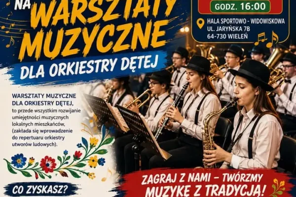 Warsztaty muzyczne dla orkiestry dętej w Wieleniu – nabór już 3 lipca