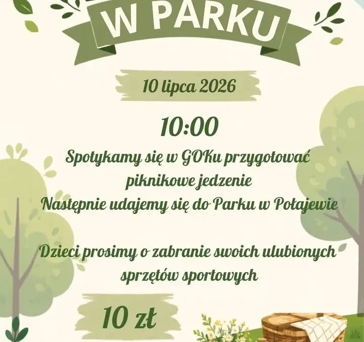 Piknik i zabawa dla dzieci w Gminie Połajewo – 10 lipca