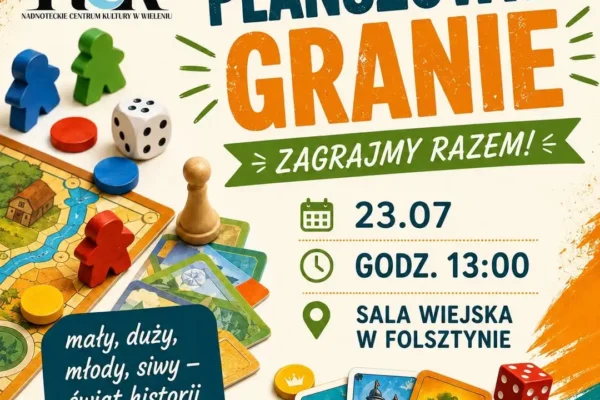 Planszówkogranie w Folsztynie – dziś o 13:00 w sali wiejskiej