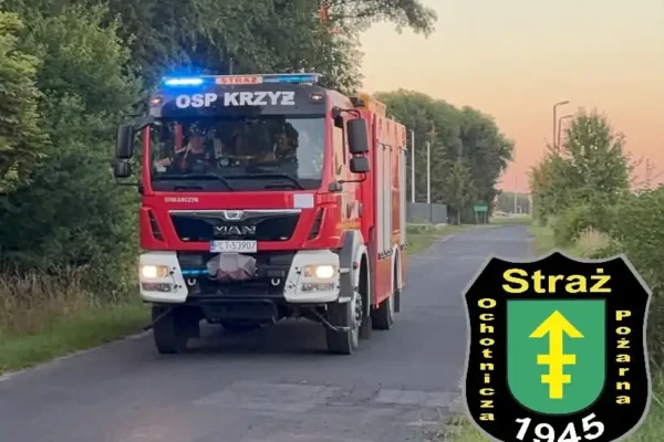 Poszukiwania nad Jeziorem Królewskim – interwencja OSP Krzyż Wielkopolski
