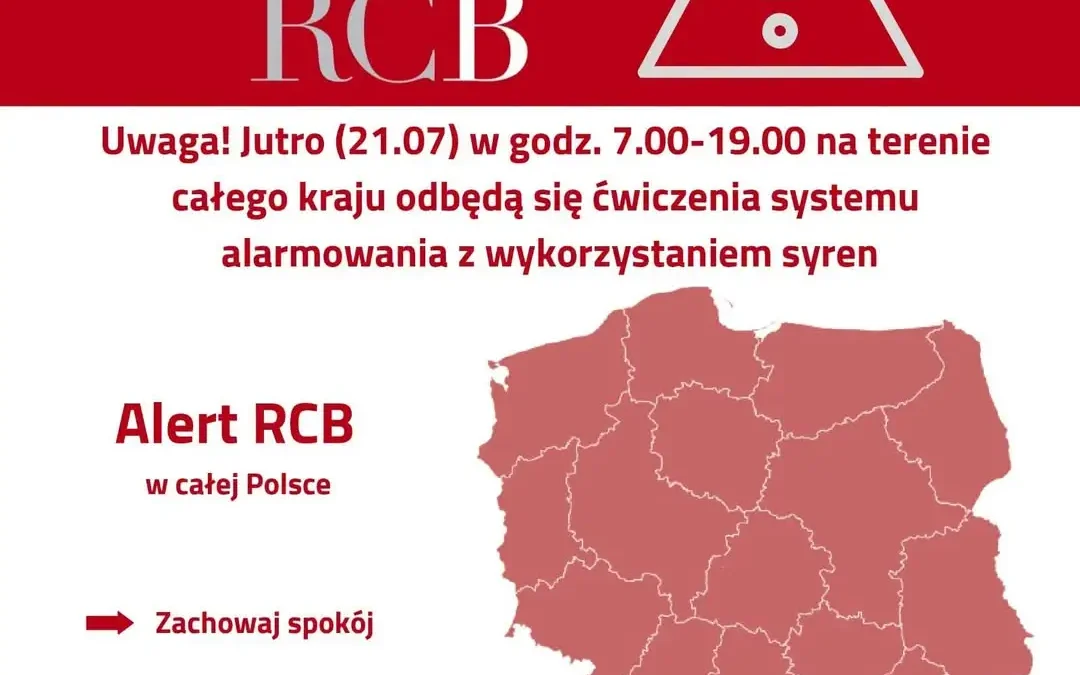 Ogólnopolskie ćwiczenia syren alarmowych „ALARM-2026” już jutro