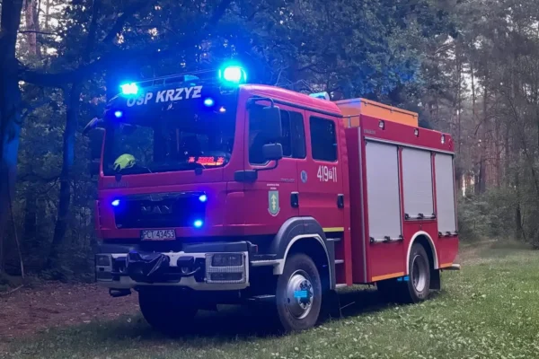 Poszukiwania nad Jeziorem Królewskim – interwencja OSP Krzyż Wielkopolski
