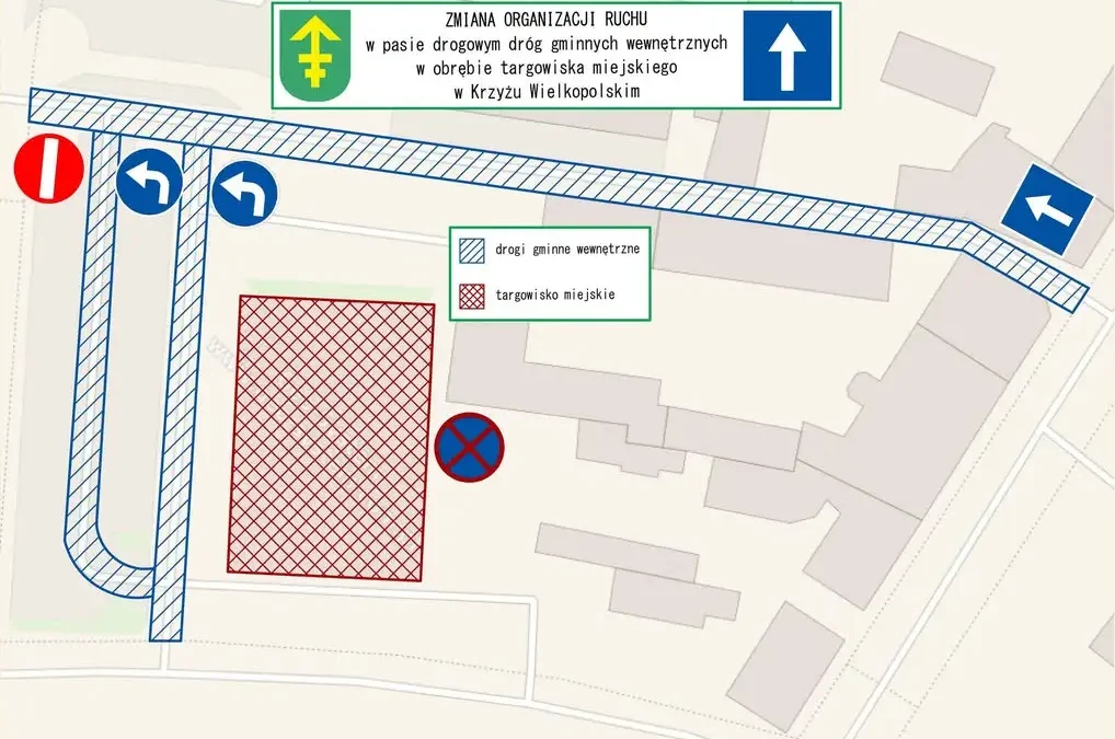 Zmiana organizacji ruchu w Krzyżu Wielkopolskim od 31 lipca