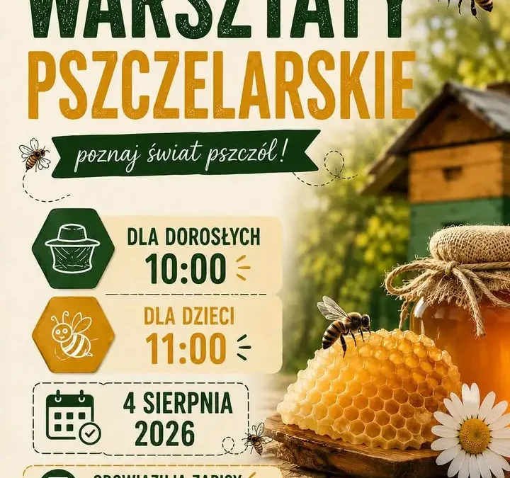 Warsztaty pszczelarskie w bibliotece w Krzyżu Wielkopolskim – 4 sierpnia