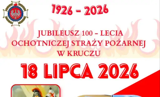 100-lecie OSP w Kruczu – zaproszenie na jubileusz