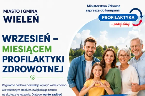 Wrzesień miesiącem profilaktyki – akcja „Profilaktyka – podaj dalej” w gminie Wieleń