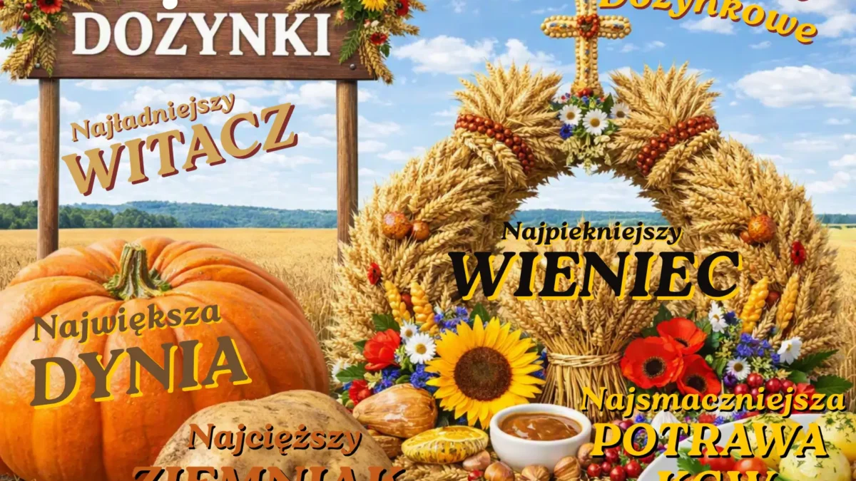 Konkursy dożynkowe w gminie Drawsko – zgłoś swoją dynię, pyre lub wieniec!