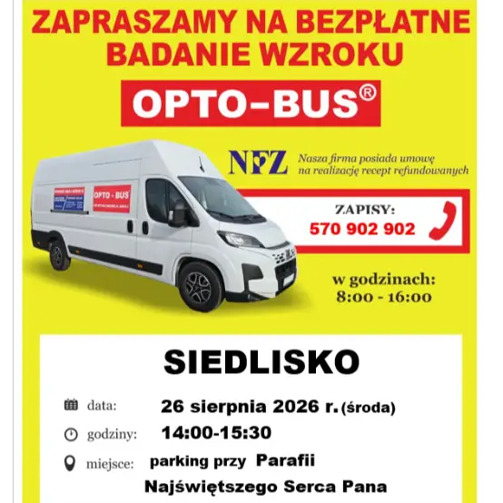 Bezpłatne badanie wzroku w Siedlisku – zapisy już trwają