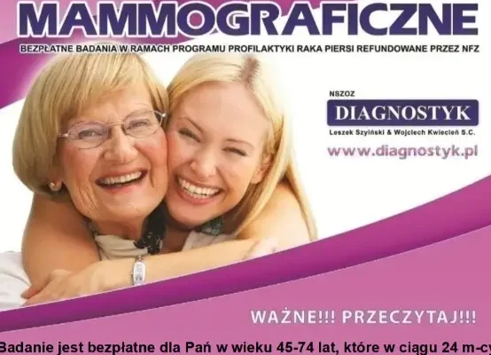 Bezpłatna mammografia w Trzciance – 14 sierpnia 2026