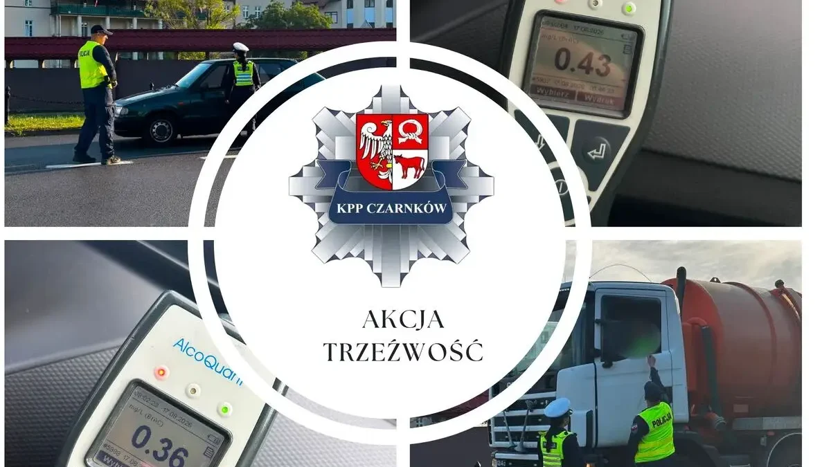 Akcja „Trzeźwość” w powiecie czarnkowsko-trzcianeckim: 9 kierowców na podwójnym gazie
