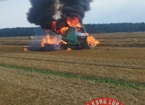 Pożar w Kamionce: Strażacy z Lubasza i Czarnkowa w akcji