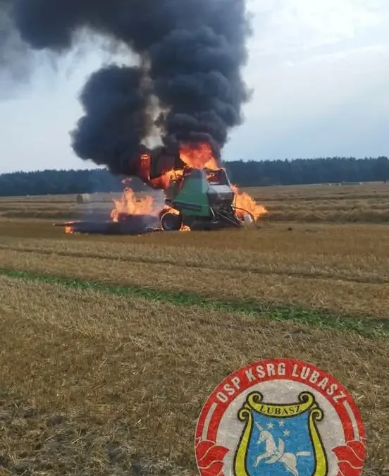 Pożar w Kamionce: Strażacy z Lubasza i Czarnkowa w akcji