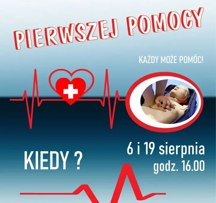Bezpłatne warsztaty z pierwszej pomocy w centrum Krzyża Wlkp. – 6 i 19 sierpnia