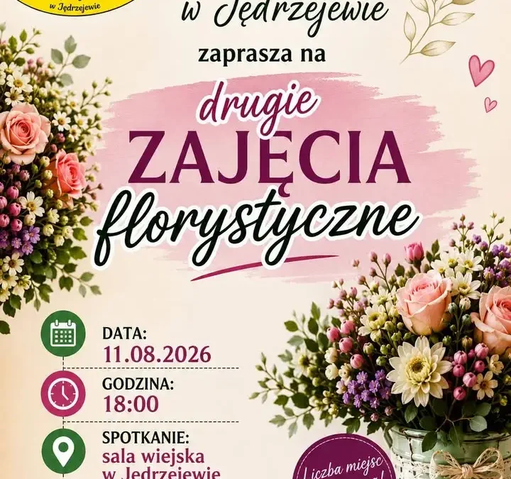 Warsztaty florystyczne w Jędrzejewie – zapisy na drugie spotkanie