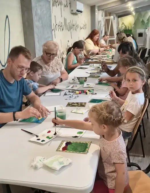 Podziękowania za warsztaty malarskie w Wieleniu