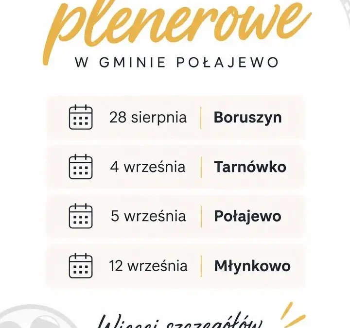 Cztery wieczory z kinem plenerowym w gminie Połajewo – rusza maraton filmowy
