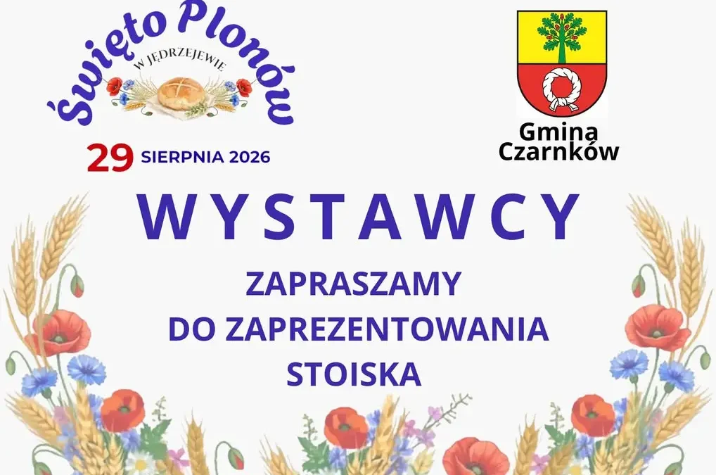 Święto Plonów w Jędrzejewie – zaproszenie dla wystawców