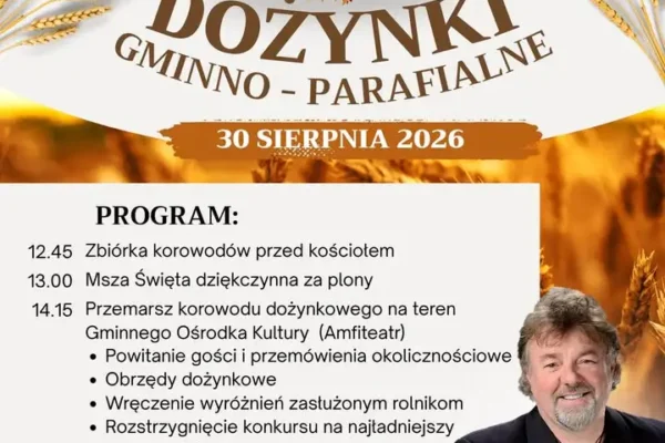 Dożynki Gminno-Parafialne w Lubaszu – 30 sierpnia 2026