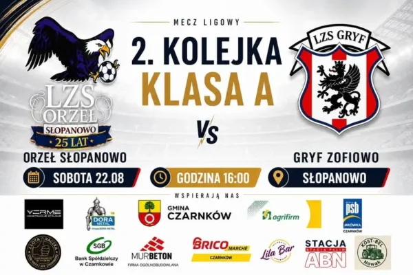Weekend pełen atrakcji w gminie Czarnków: dożynki w Hucie i mecze piłkarskie