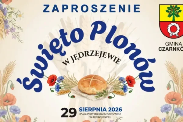 Dożynki Gminne w Jędrzejewie – 29 sierpnia pełne atrakcji
