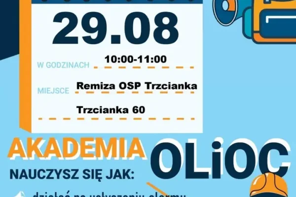 Trening reagowania w Trzciance – OSP zaprasza mieszkańców