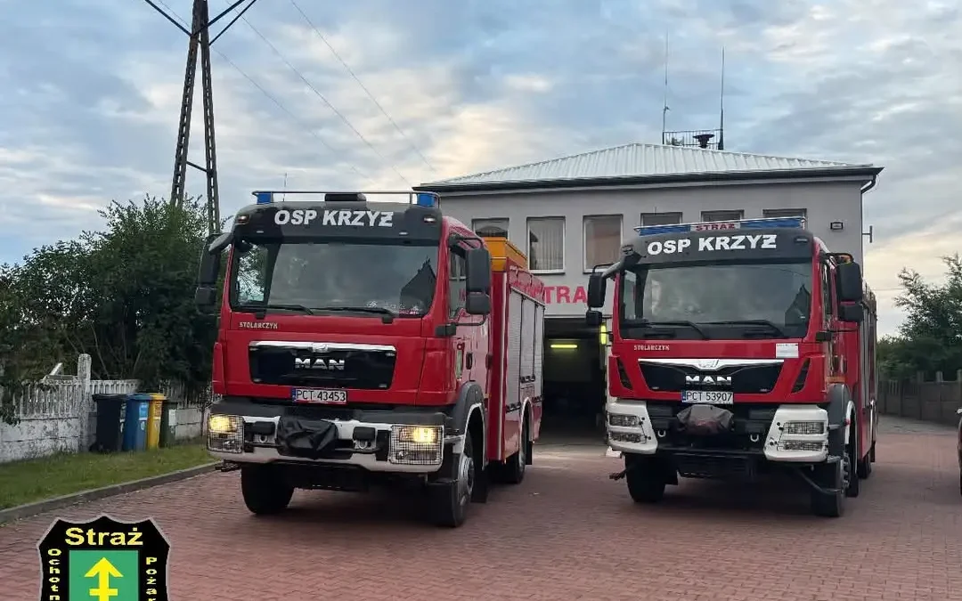 Czujka pożarowa uruchomiła alarm w Hucie Szklanej. Interweniowały trzy jednostki OSP