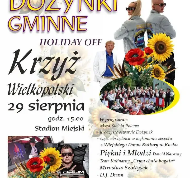 Bezpłatny transport na Dożynki Gminne w Krzyżu Wielkopolskim – sprawdź szczegóły