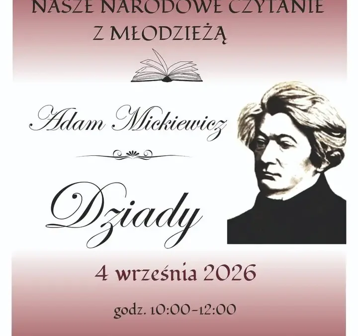 Narodowe Czytanie w Trzciance – spotkanie z literaturą 4 września