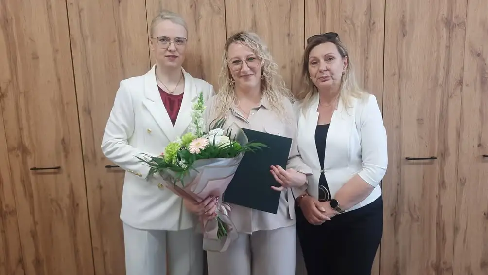 Akt nadania stopnia nauczyciela mianowanego dla Alicji Karczewskiej w Krzyżu Wielkopolskim