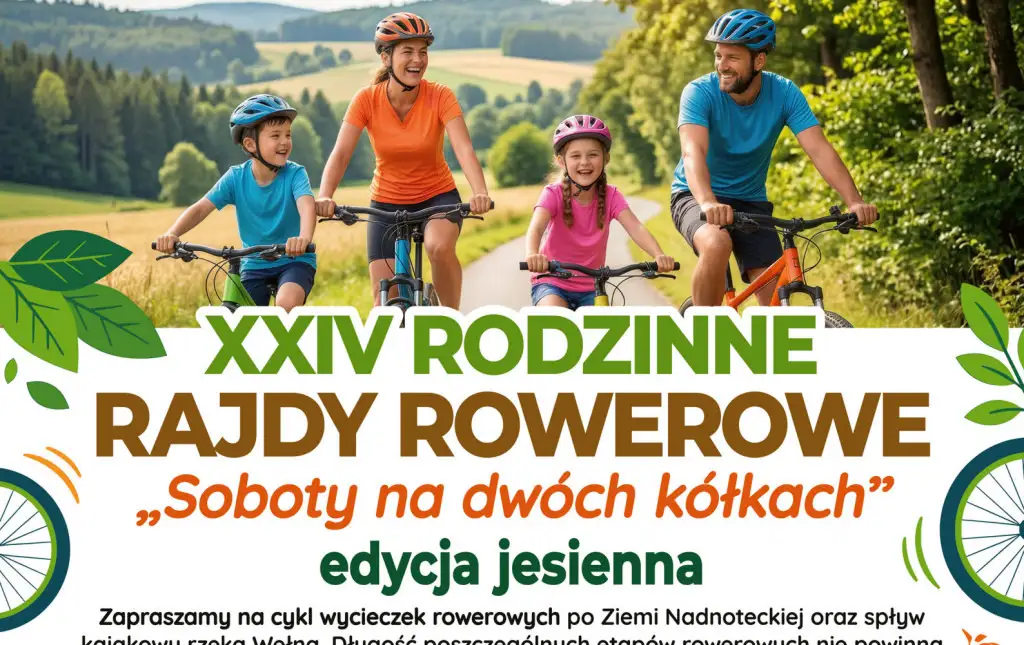 Rusza jesienna edycja XXIV Rodzinnych Rajdów Rowerowych w Czarnkowie