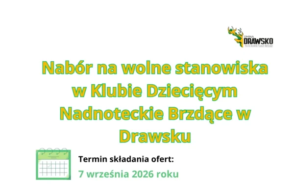 Klub Dziecięcy w Drawsku poszukuje opiekuna – oferta pracy z wynagrodzeniem 5060 zł