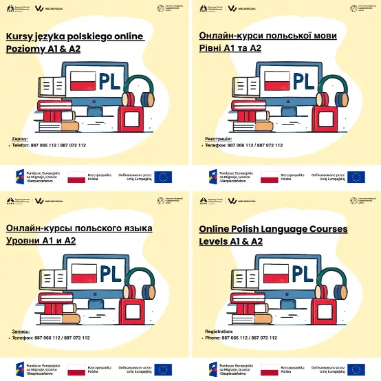 Bezpłatny kurs polskiego online dla migrantów w Pile