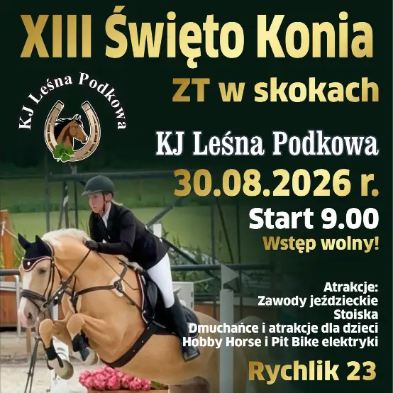 XIII Święto Konia w Rychliku – rodzinna zabawa i sportowe emocje