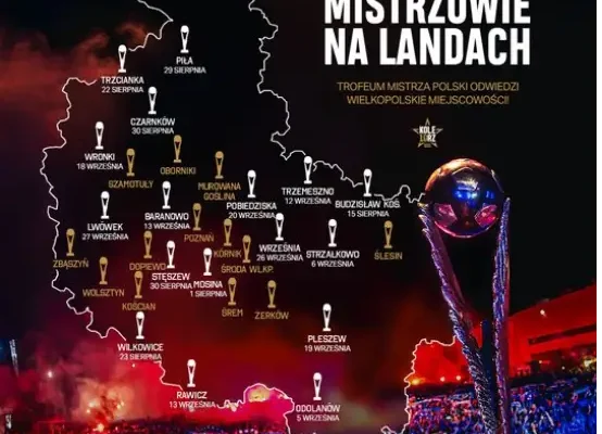 Lech Poznań z pucharem Mistrza Polski odwiedzi Trzciankę