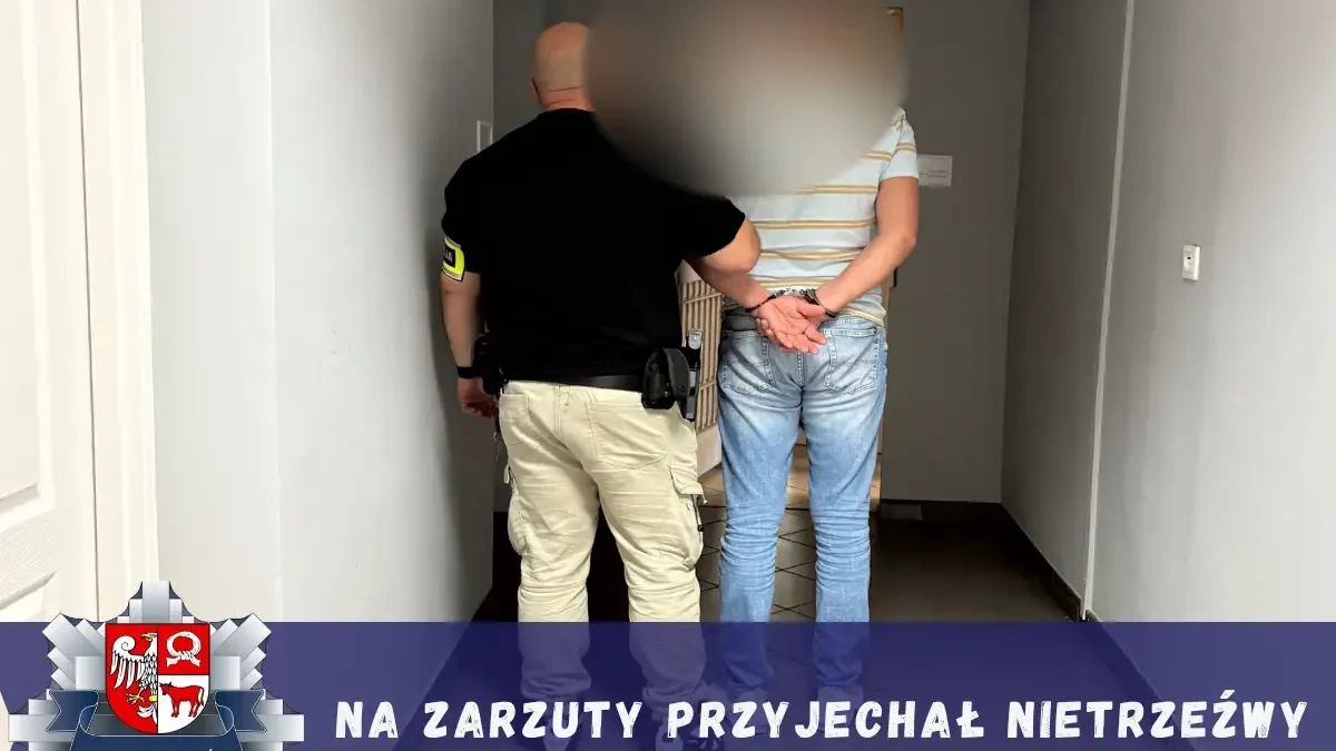 42-latek pijany przyjechał na komisariat w Trzciance. Miał 1,67 mg/l alkoholu