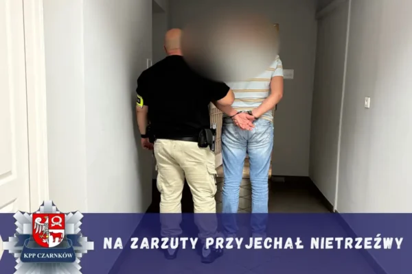 42-latek pijany przyjechał na komisariat w Trzciance. Miał 1,67 mg/l alkoholu