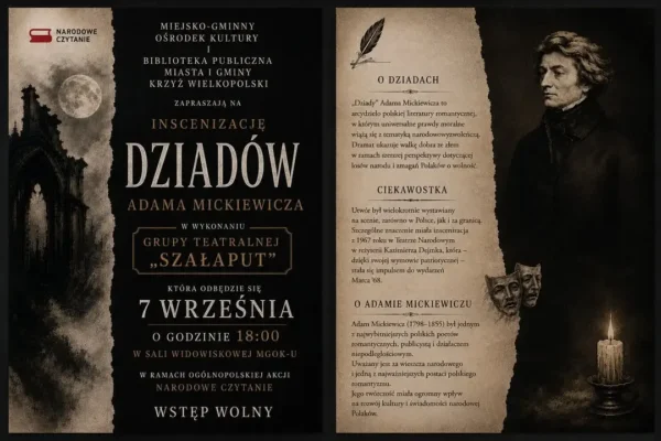 Narodowe Czytanie 2026: Inscenizacja „Dziadów” w MGOK-u