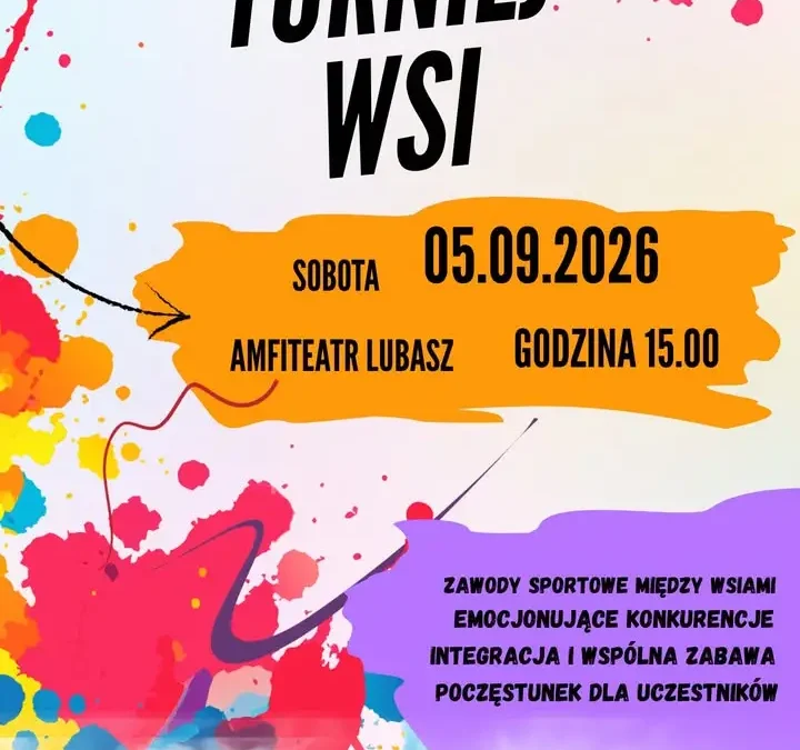 Turniej Wsi w Lubaszu – sportowa rywalizacja i integracja już 5 września