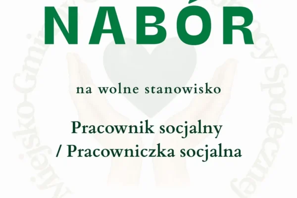 Praca w Krzyżu Wielkopolskim: MGOPS poszukuje pracownika socjalnego
