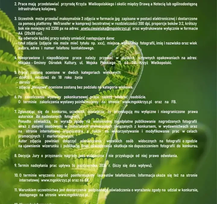 XVII Konkurs Fotograficzny „Między Drawą a Notecią” – zgłoszenia do 14 października