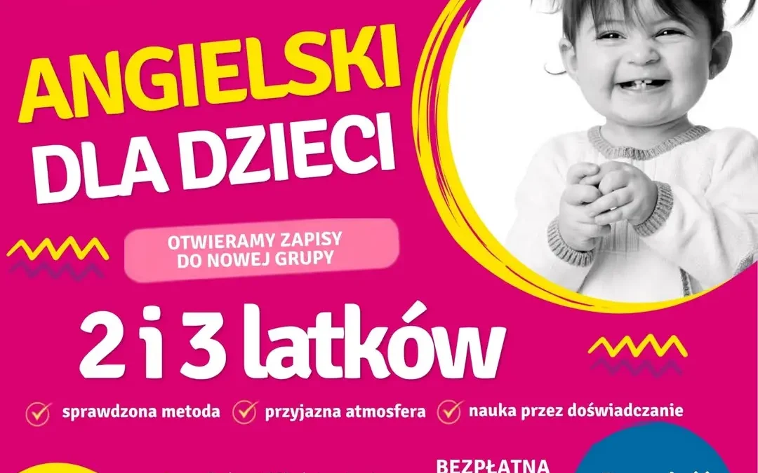 Zapisy na angielski dla 2- i 3-latków w Mediatece w Wieleniu