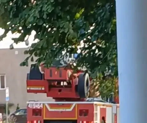 Pożar śmieci na tarasie w Pęckowie – strażacy interweniowali