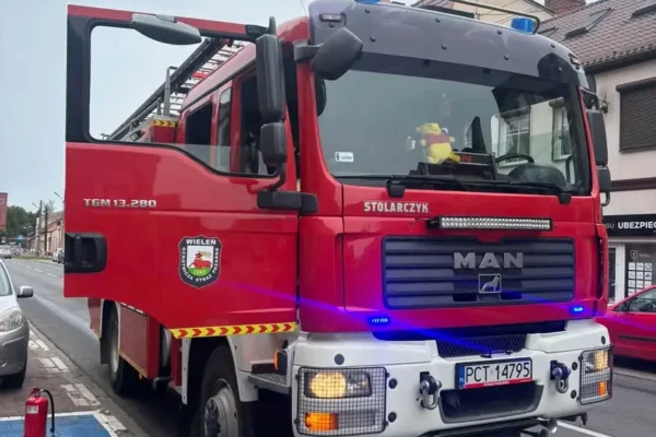 Pożar instalacji elektrycznej w Wieleniu – interweniowała OSP