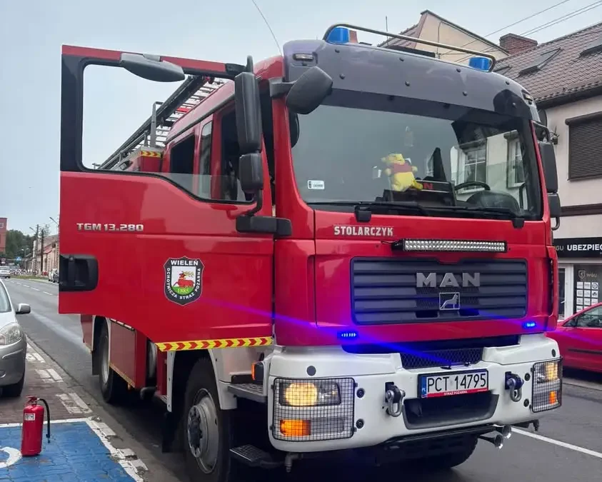 Pożar instalacji elektrycznej w Wieleniu – interweniowała OSP